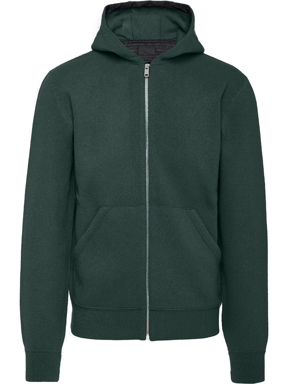 zip fastening hoodie - 1