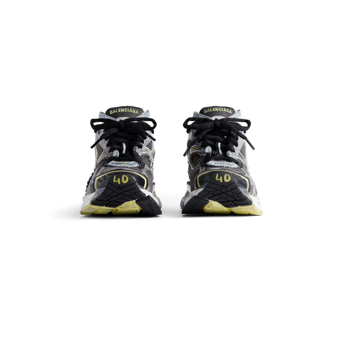 Men's Runner Sneaker  in Grey/yellow/white - 3