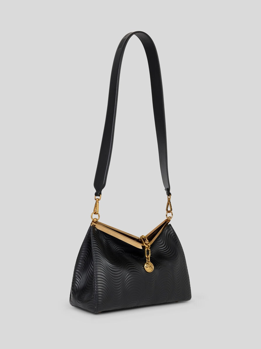 MEDIUM VELA BAG WITH WAVY MOTIF - 5