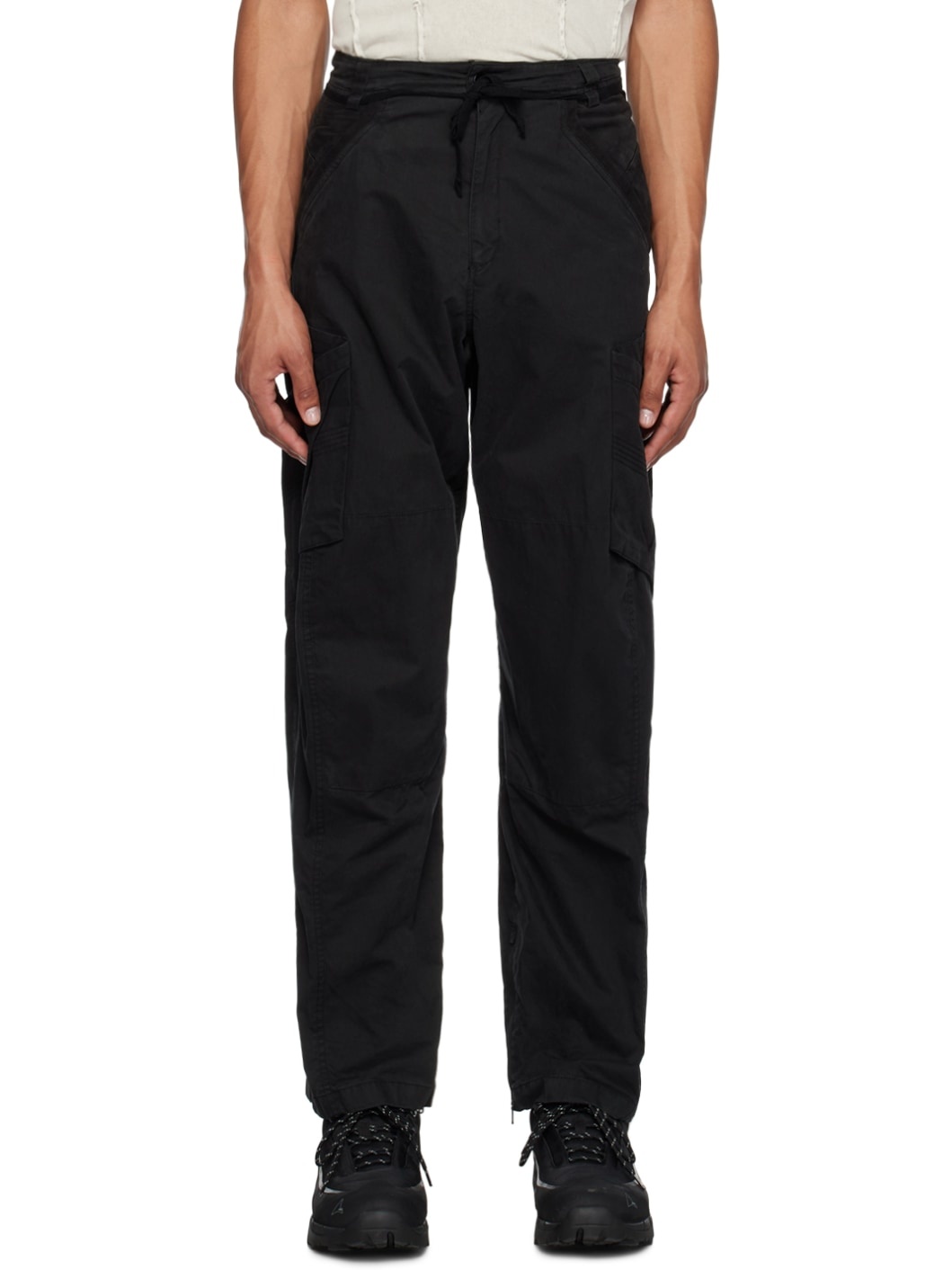 Black Pocket Trousers - 1