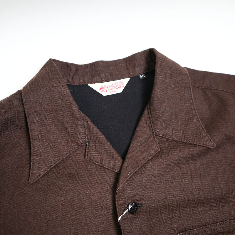 THE FLAT HEAD FN-SCR-022L Bengala Cotton Linen Shirt outlook