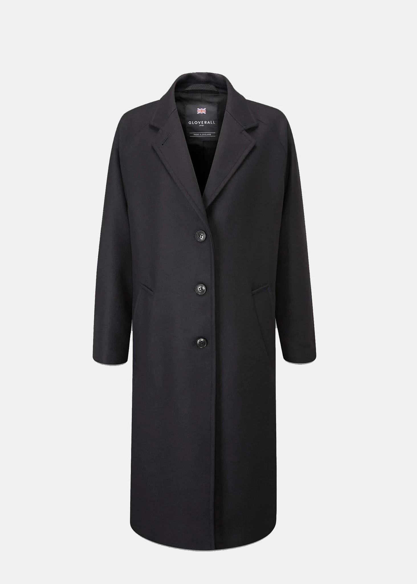 Women's Chesterfield Overcoat Navy - 1