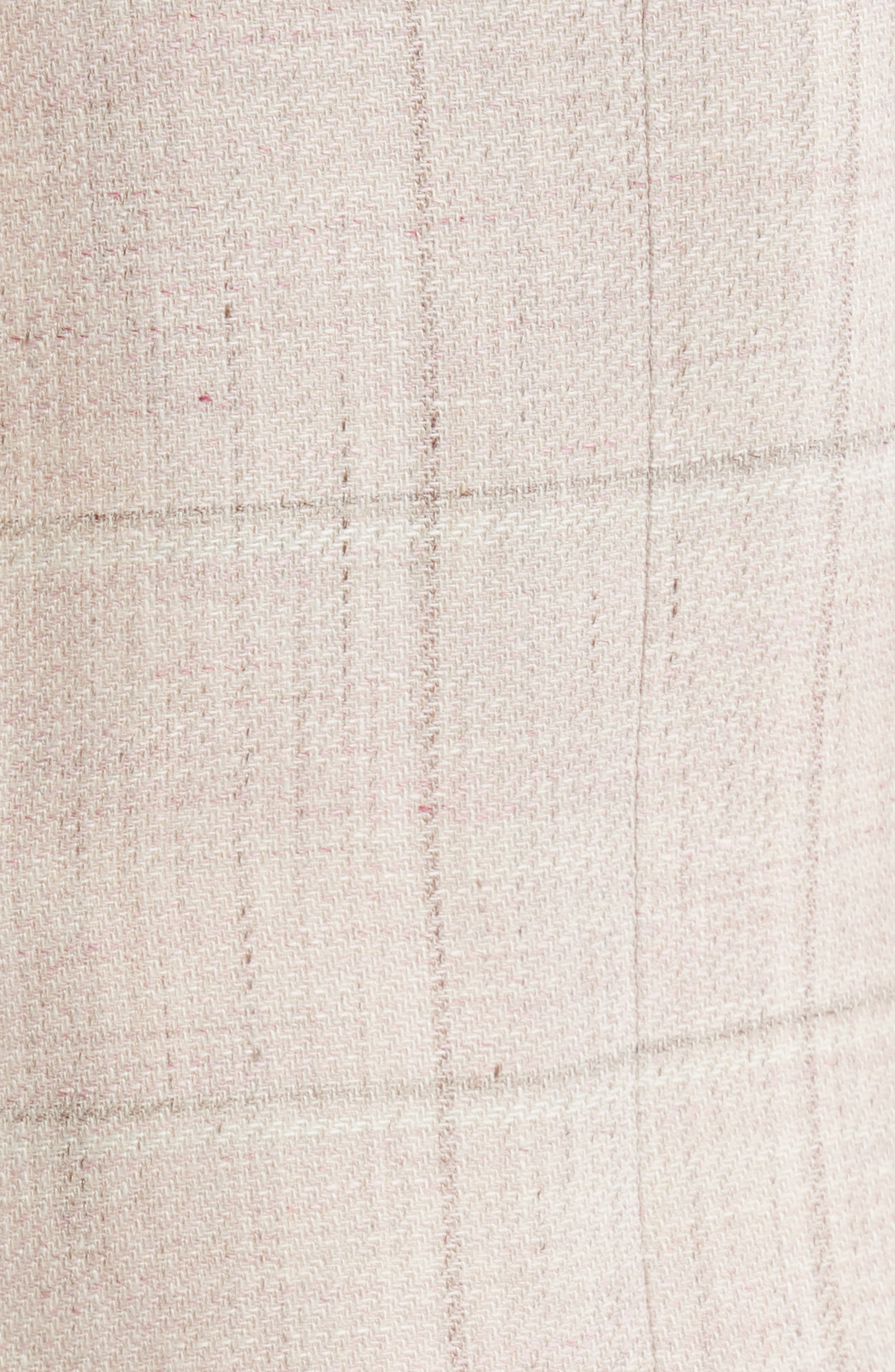 Canali Siena Regular Fit Windowpane Check Linen & Wool Twill Sport Coat in Pink at Nordstrom - 5