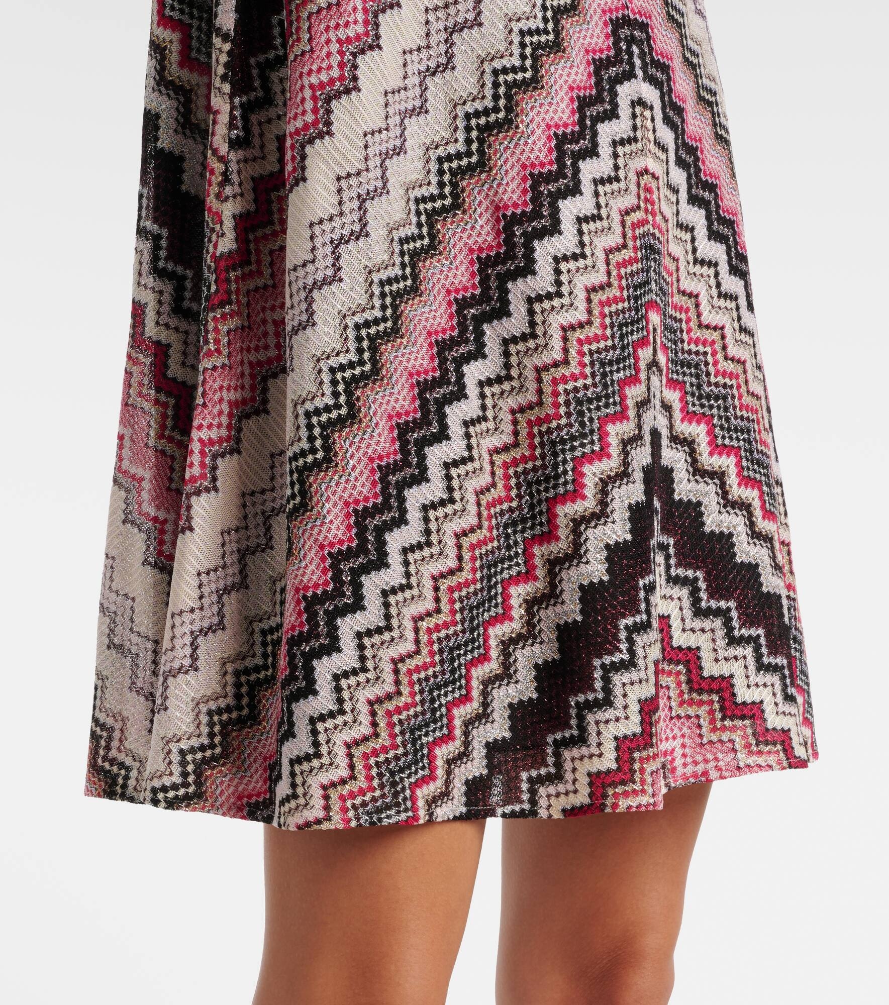Zig Zag metallic minidress - 5