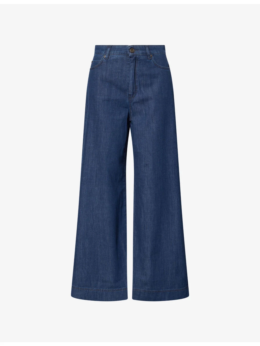 Flared-Leg Denim Jeans - 1