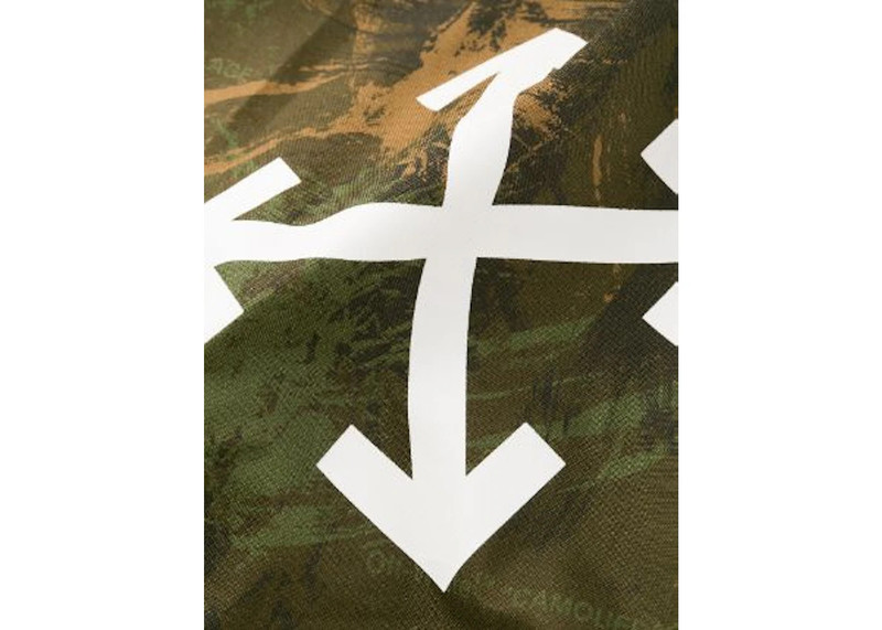Off-White OFF-WHITE Paintbrush Camo Shirt Green outlook