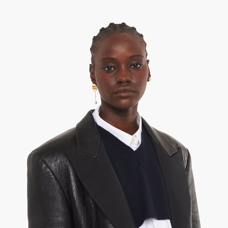 Miu Miu Miu Logo earrings outlook