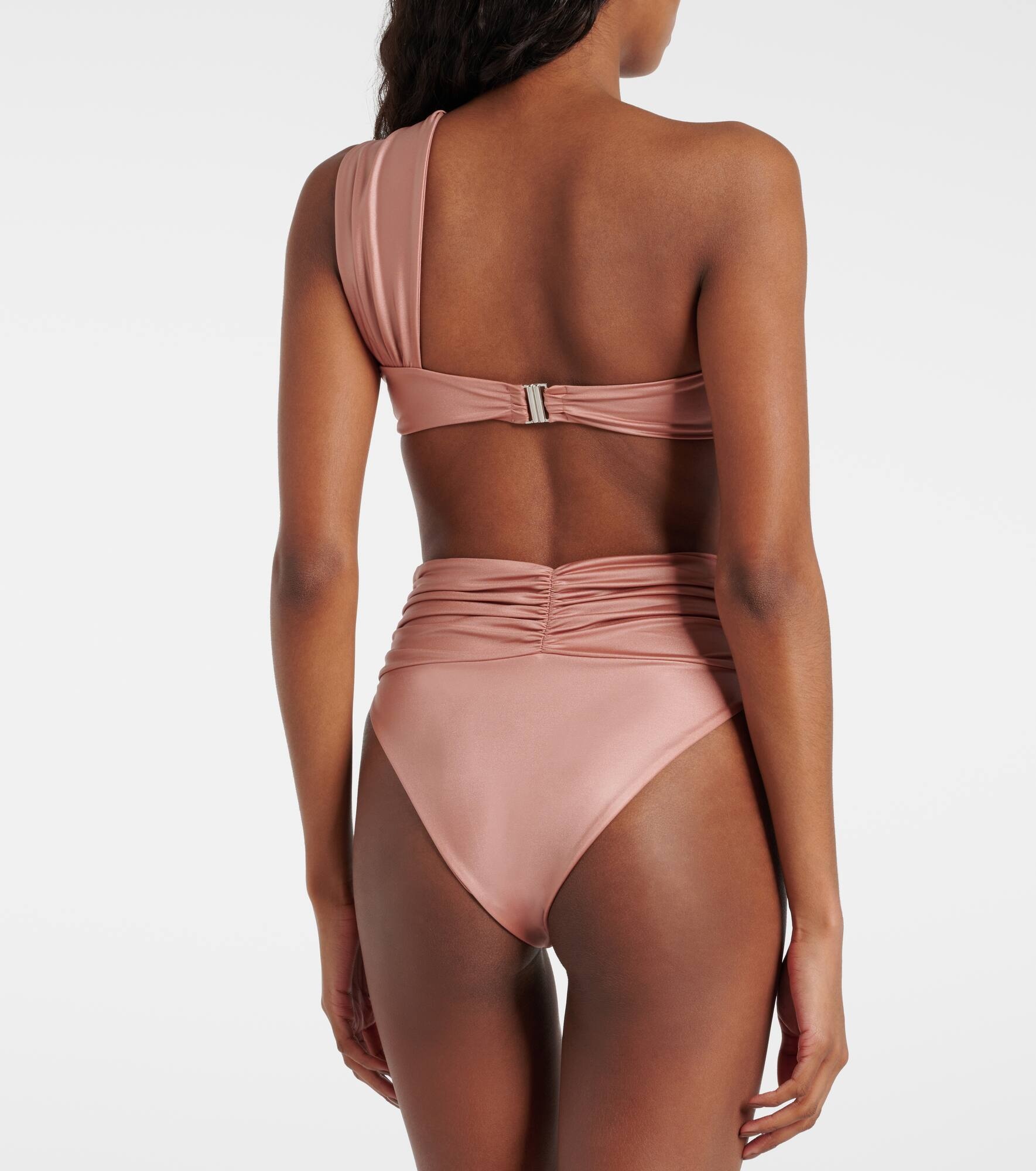 Floral-appliqué bikini top - 3