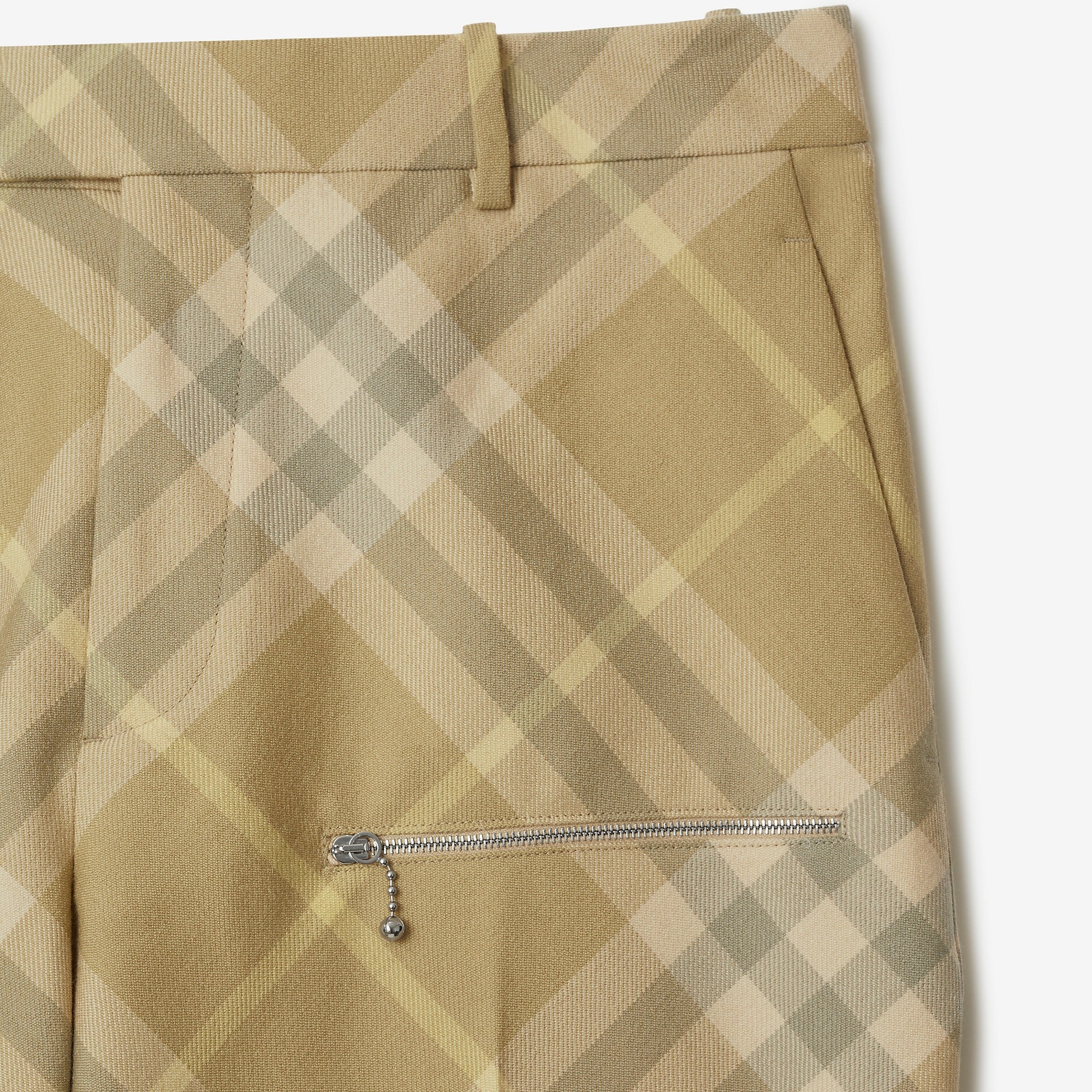 Check Wool Trousers - 6
