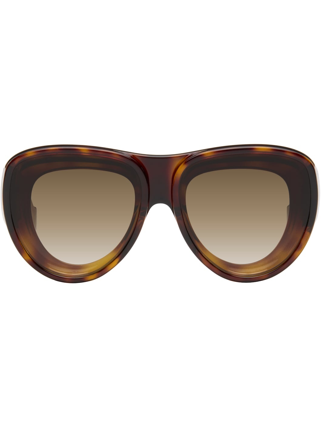Brown Front Lenses Aviator Sunglasses - 1