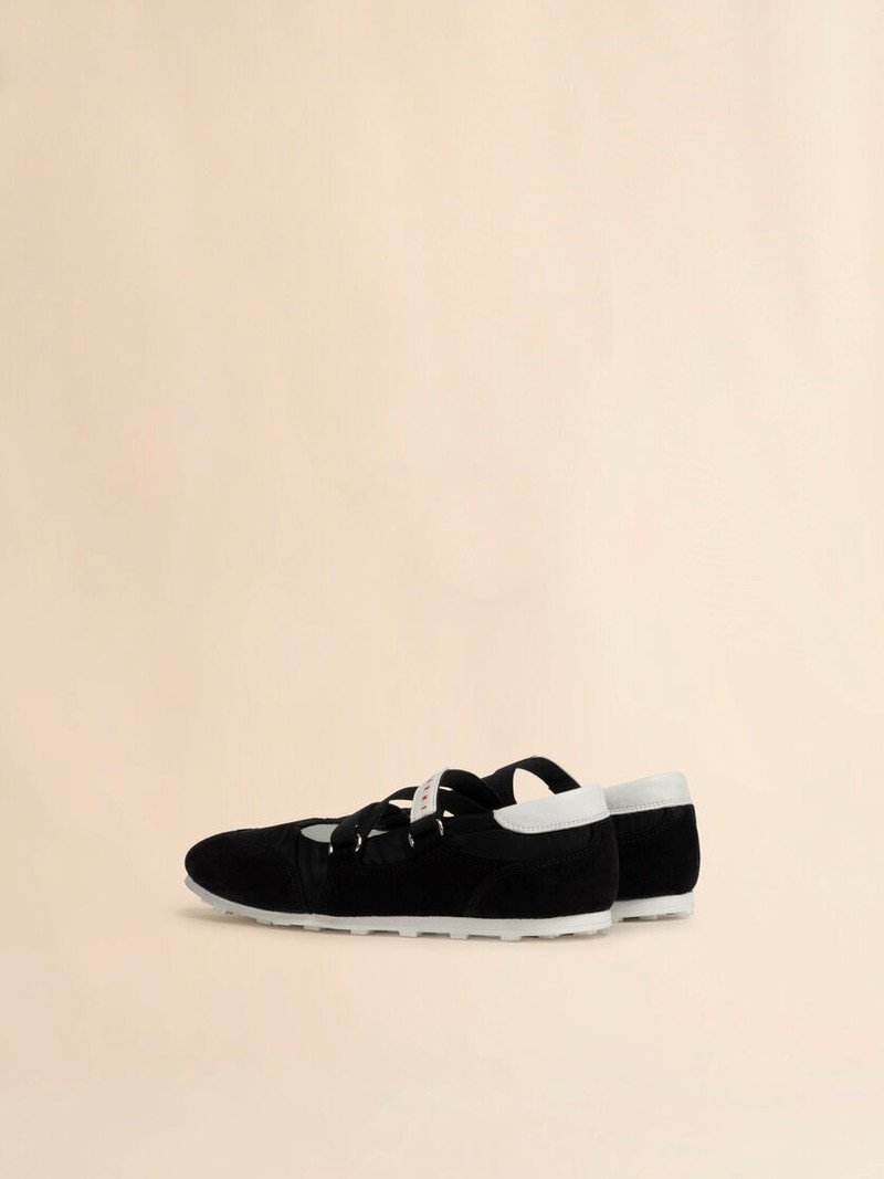 Marni SOCCER RETRO BLACK BALLERINA TRAINERS outlook
