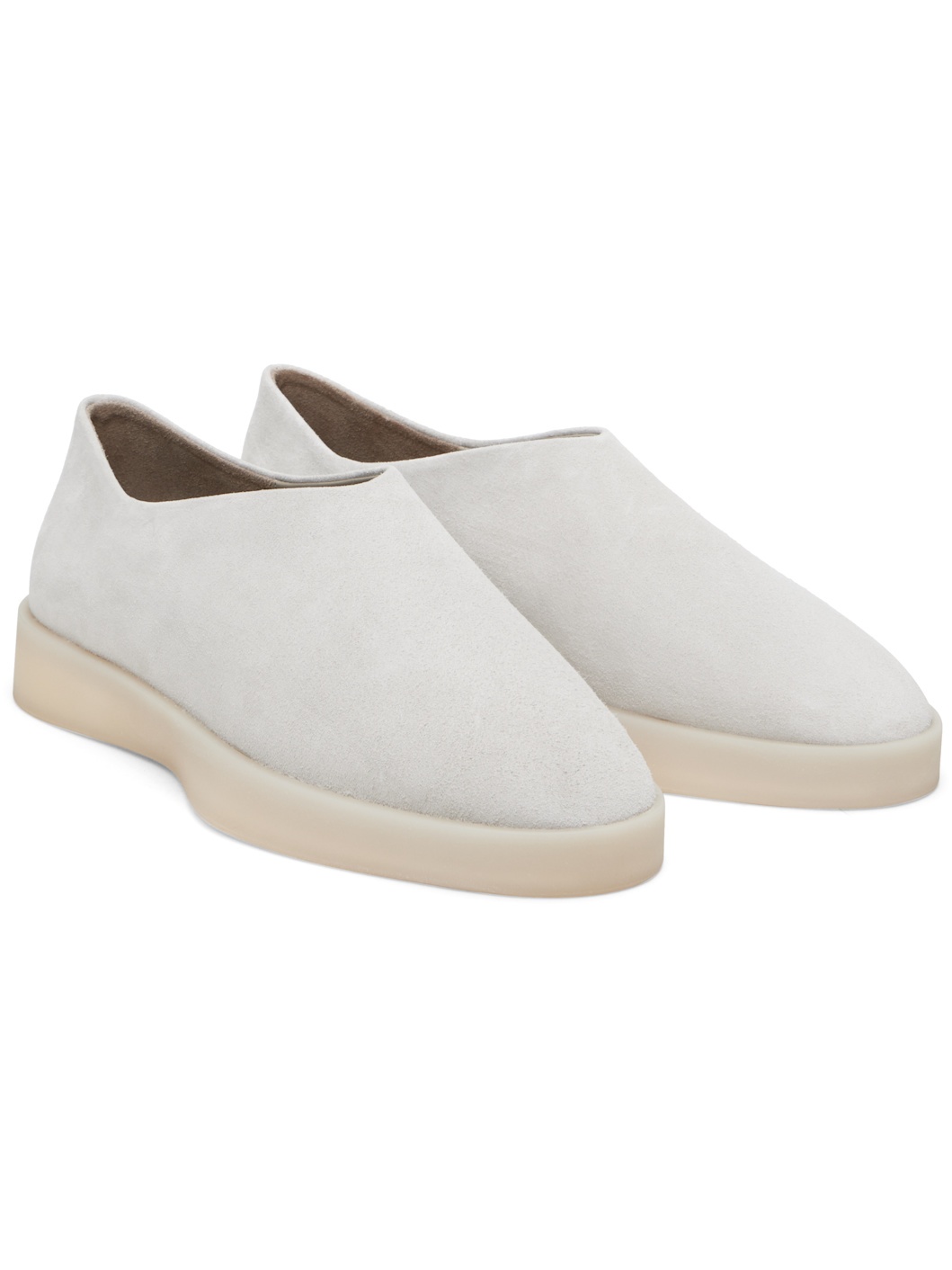 Gray Suede Mules - 4