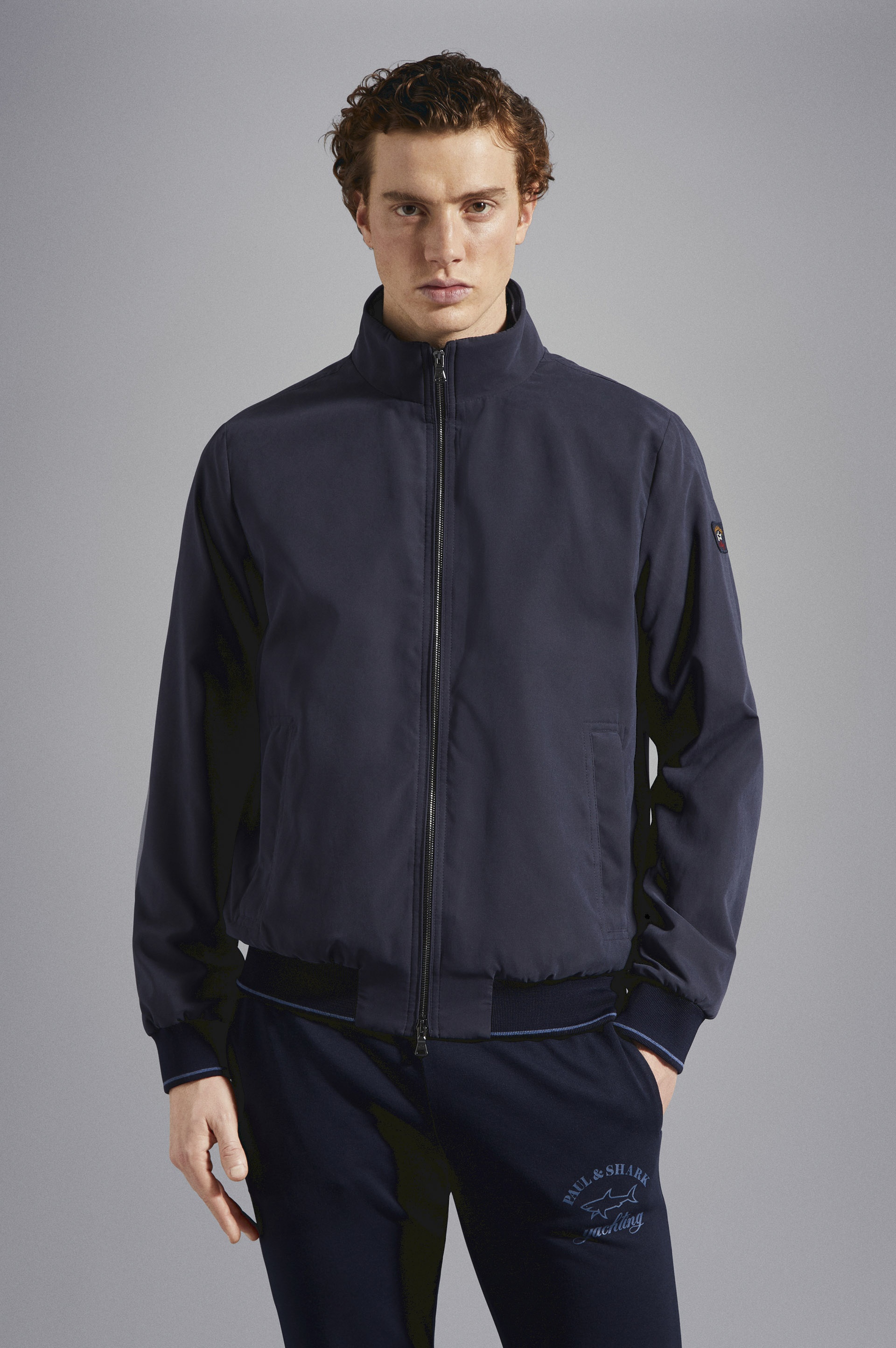 MICROFIBER BLOUSON WITH ICONIC BADGE - 7