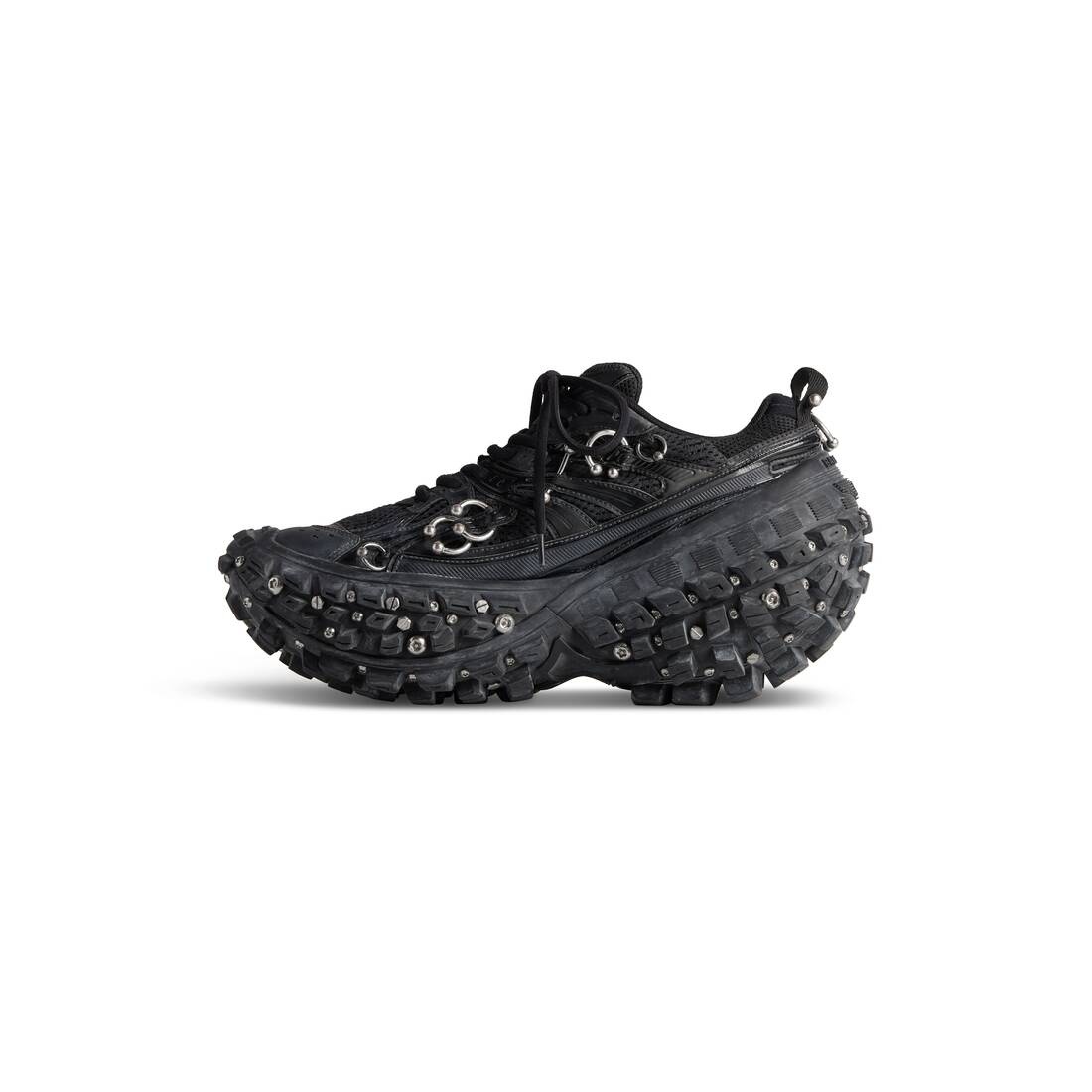 靴 balenciaga bouncer 38 BALENCIAGA Men's Bouncer Screw Sneaker With Piercings in