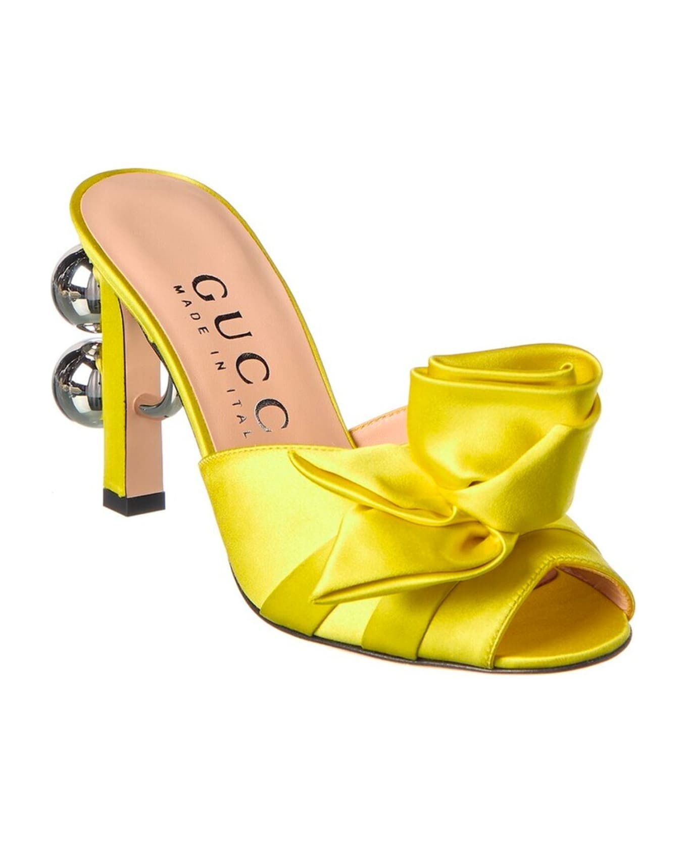 Shawana Embellished Satin Mules - 2