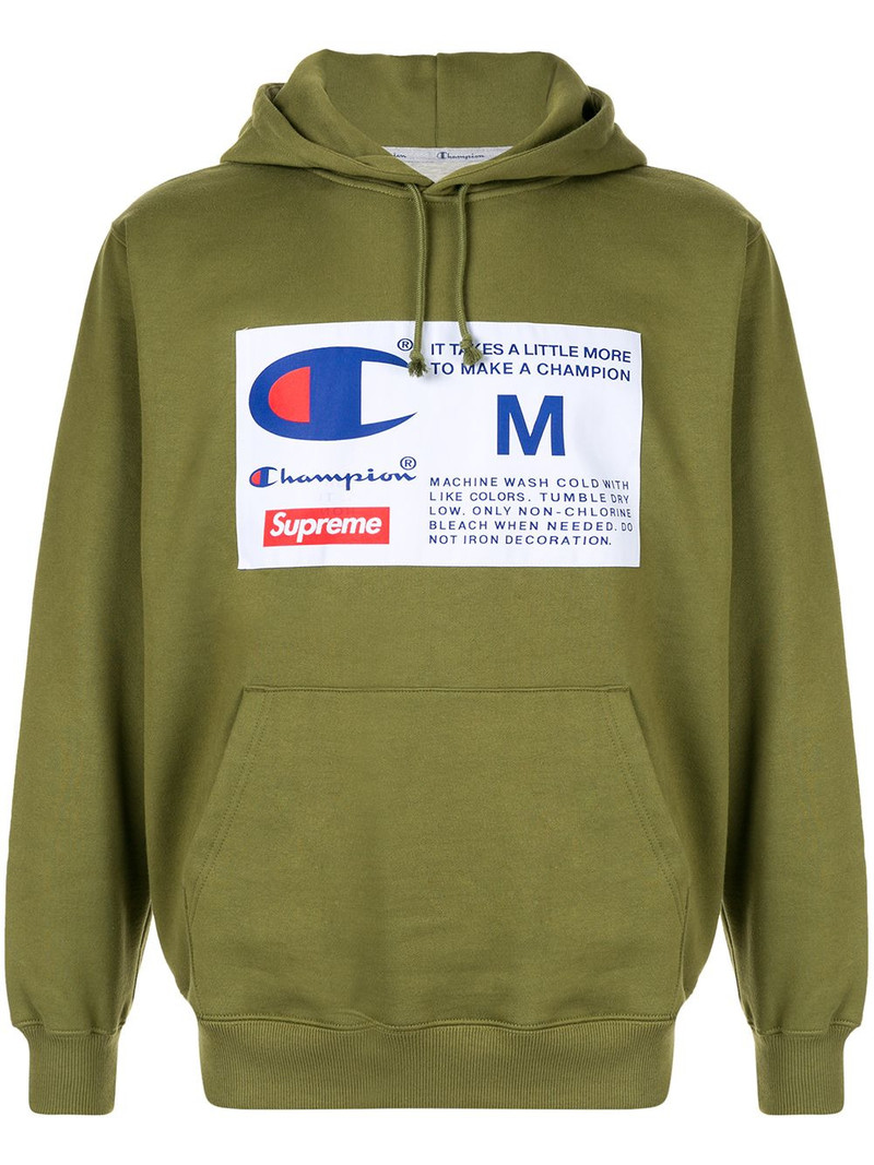 x Champion label hoodie 1