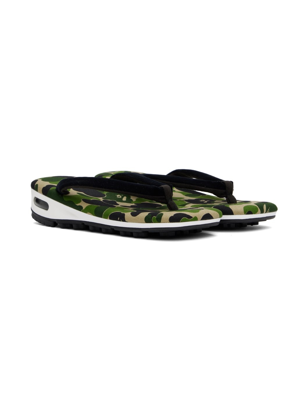 Green goyemon Edition ABC Camo Unda Sandals - 4