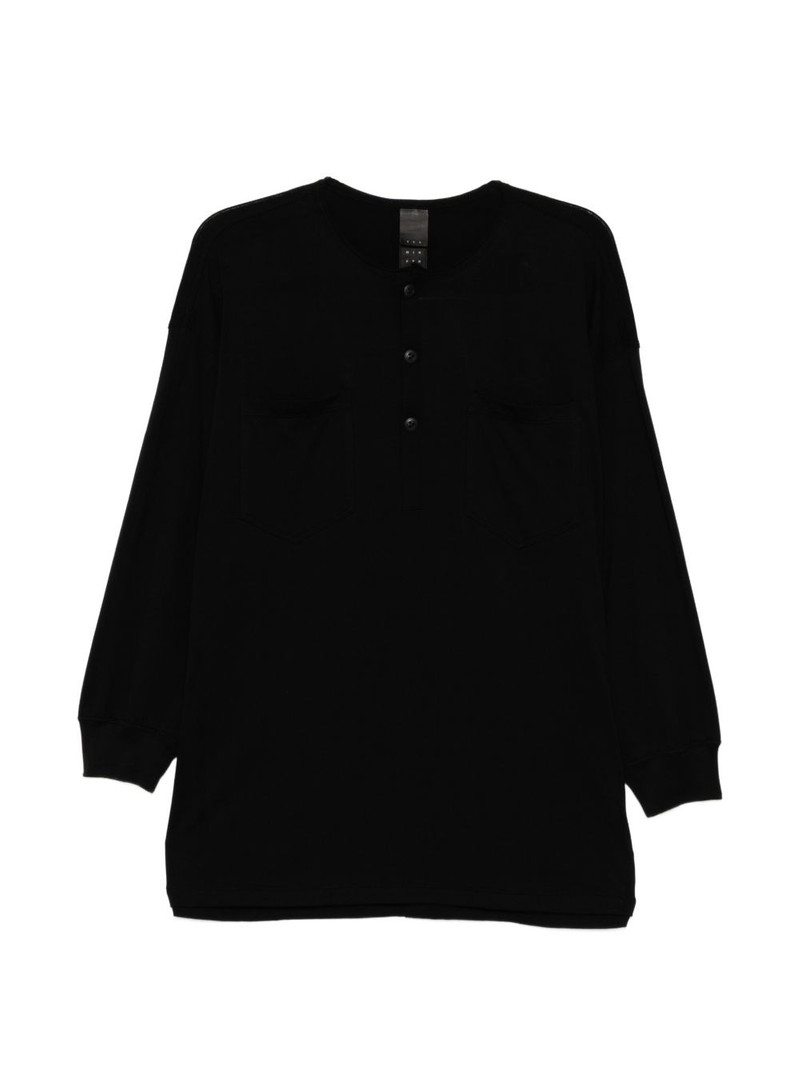 Henley-neck T-shirt 1