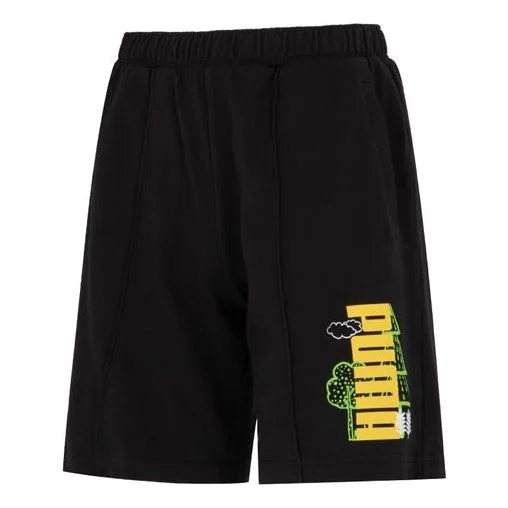 PUMA Logo Nature Shorts 'Black' 538777-01 - 1