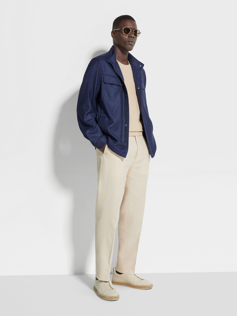 ZEGNA CASHMERE SILK AND LINEN BLOUSON outlook