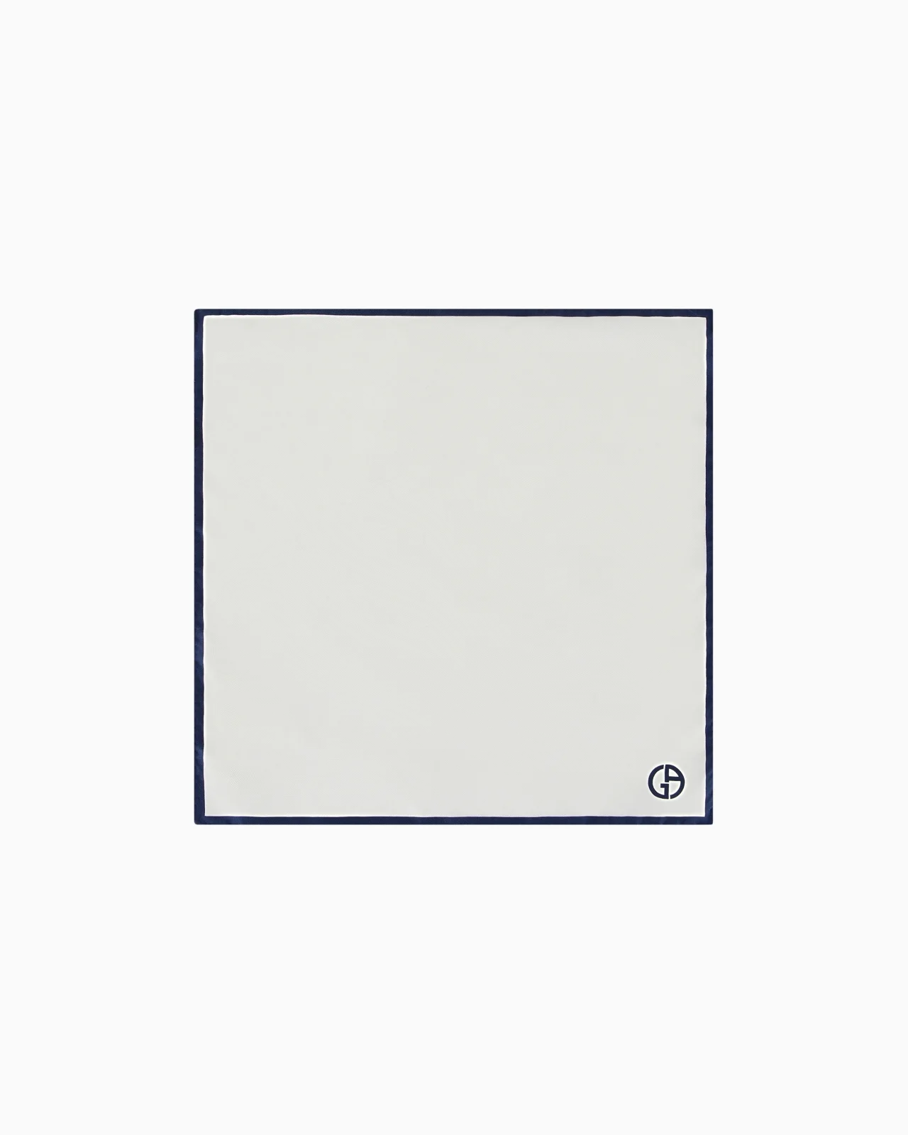 Silk pocket square with logo - 1