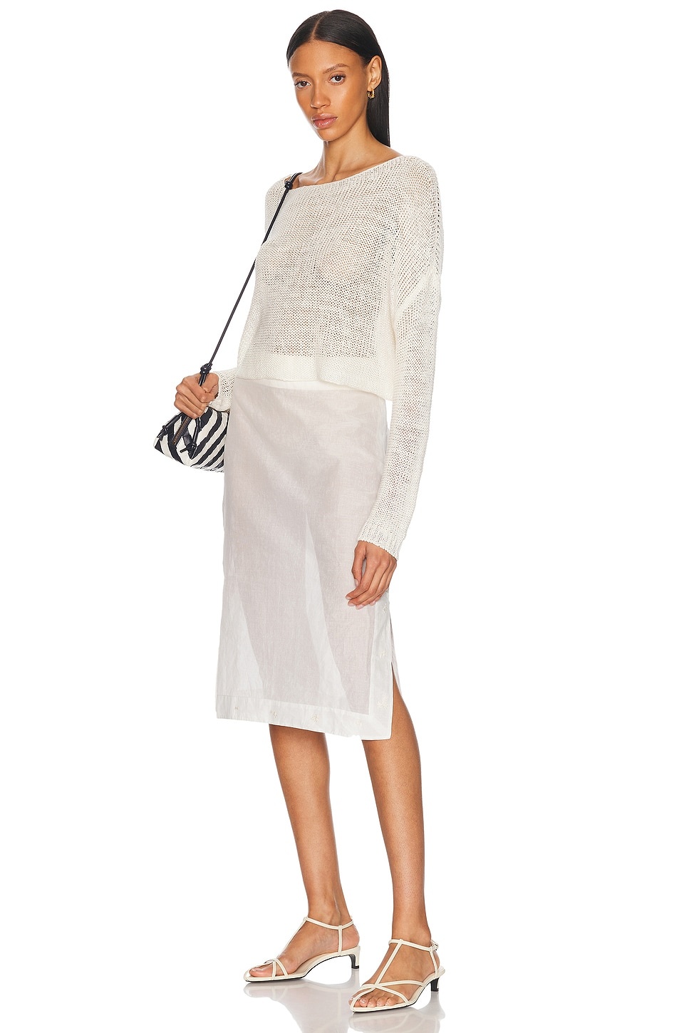 Embroidered Organza Skirt - 5