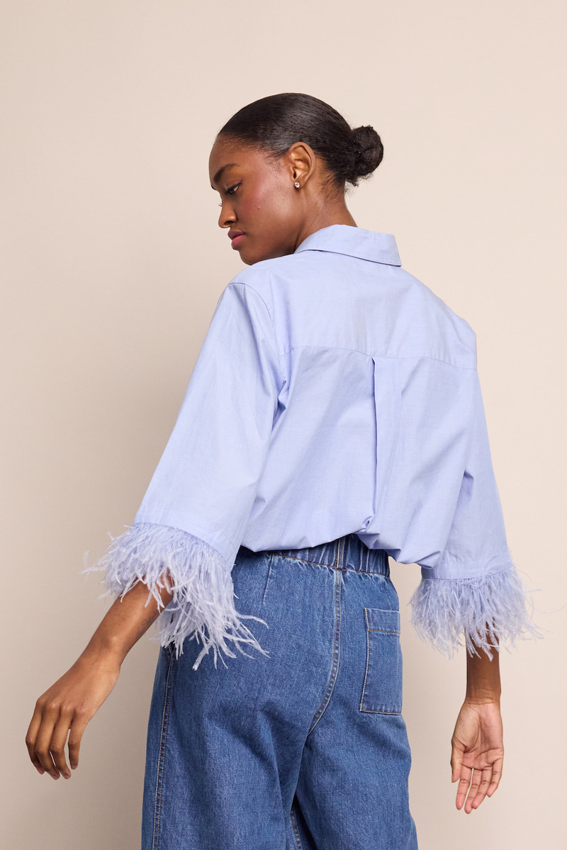 Chester Shirt Tailored Meets Playful in Feathered Perfection 3