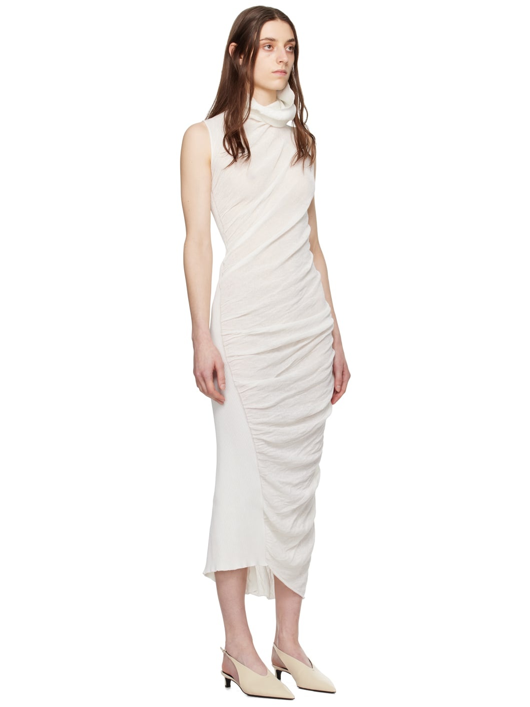 Off-White Twisted Maxi Dress - 2