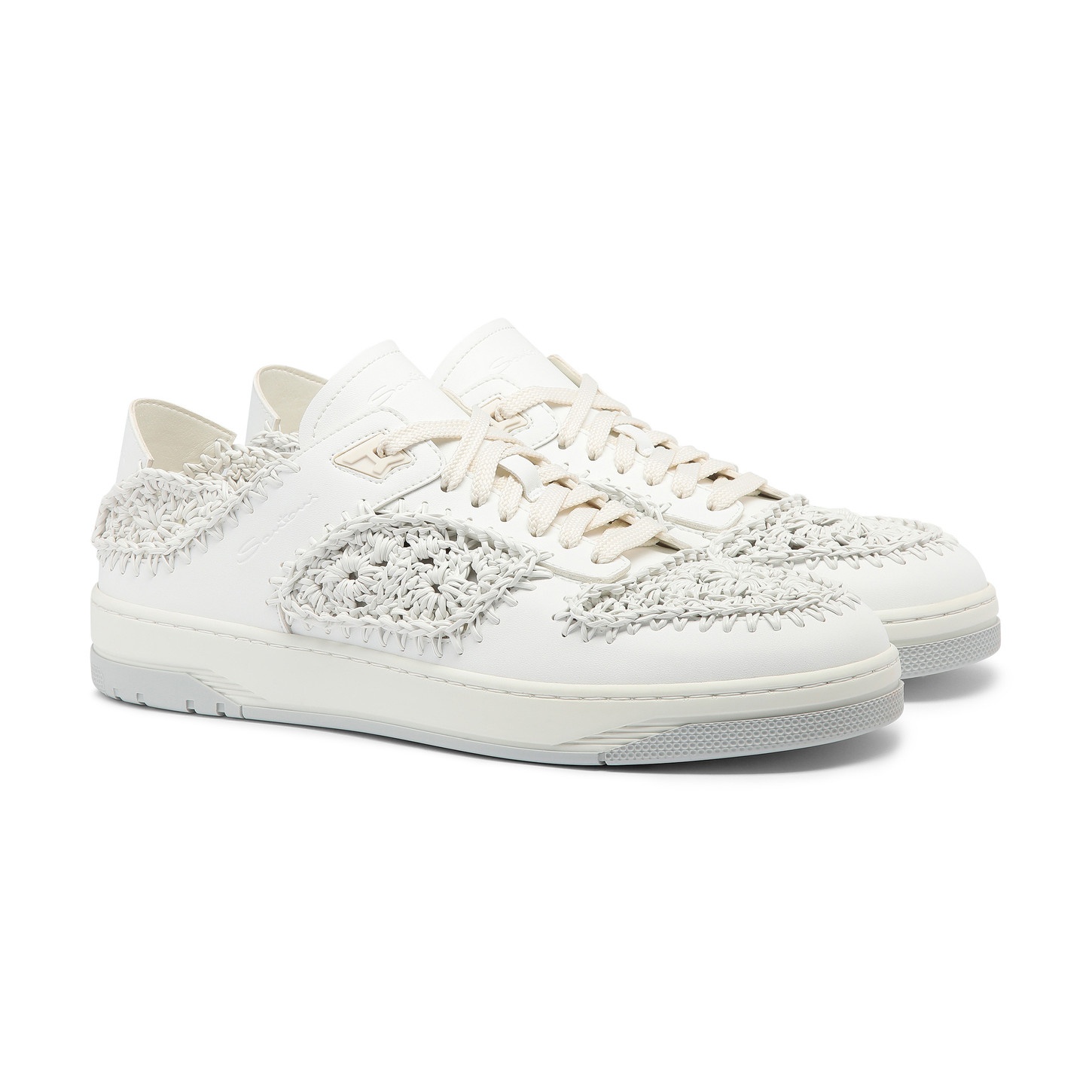 Men's white leather Sneak-Air sneaker - 2
