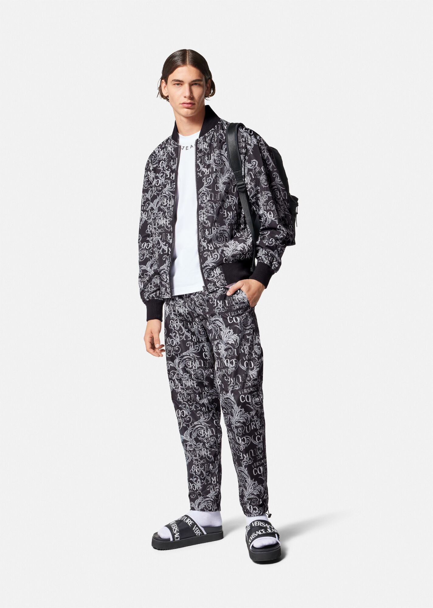 Logo Couture Drawstring Pants - 2