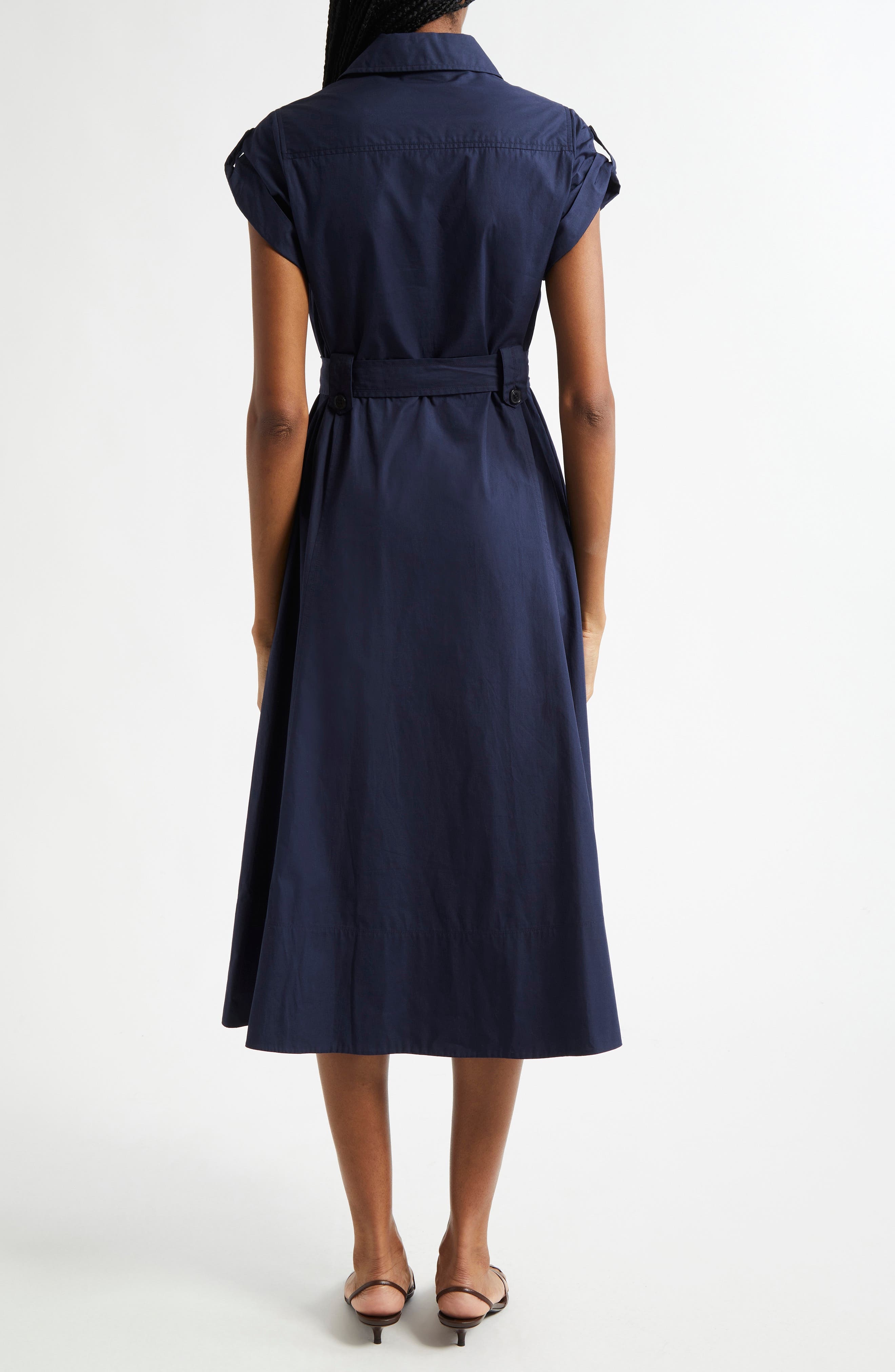 Derek Lam 10 Crosby Kayla Belted Shirtdress in Night Sky at Nordstrom - 2