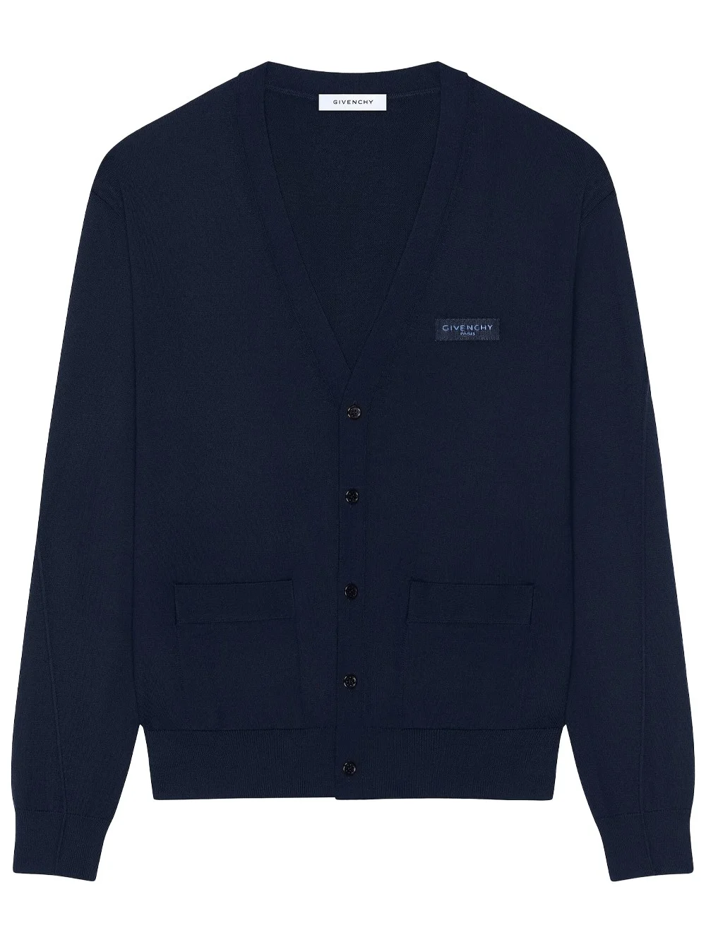 Givenchy cardigan "couture seam" in wool with grosgrain detail - 1