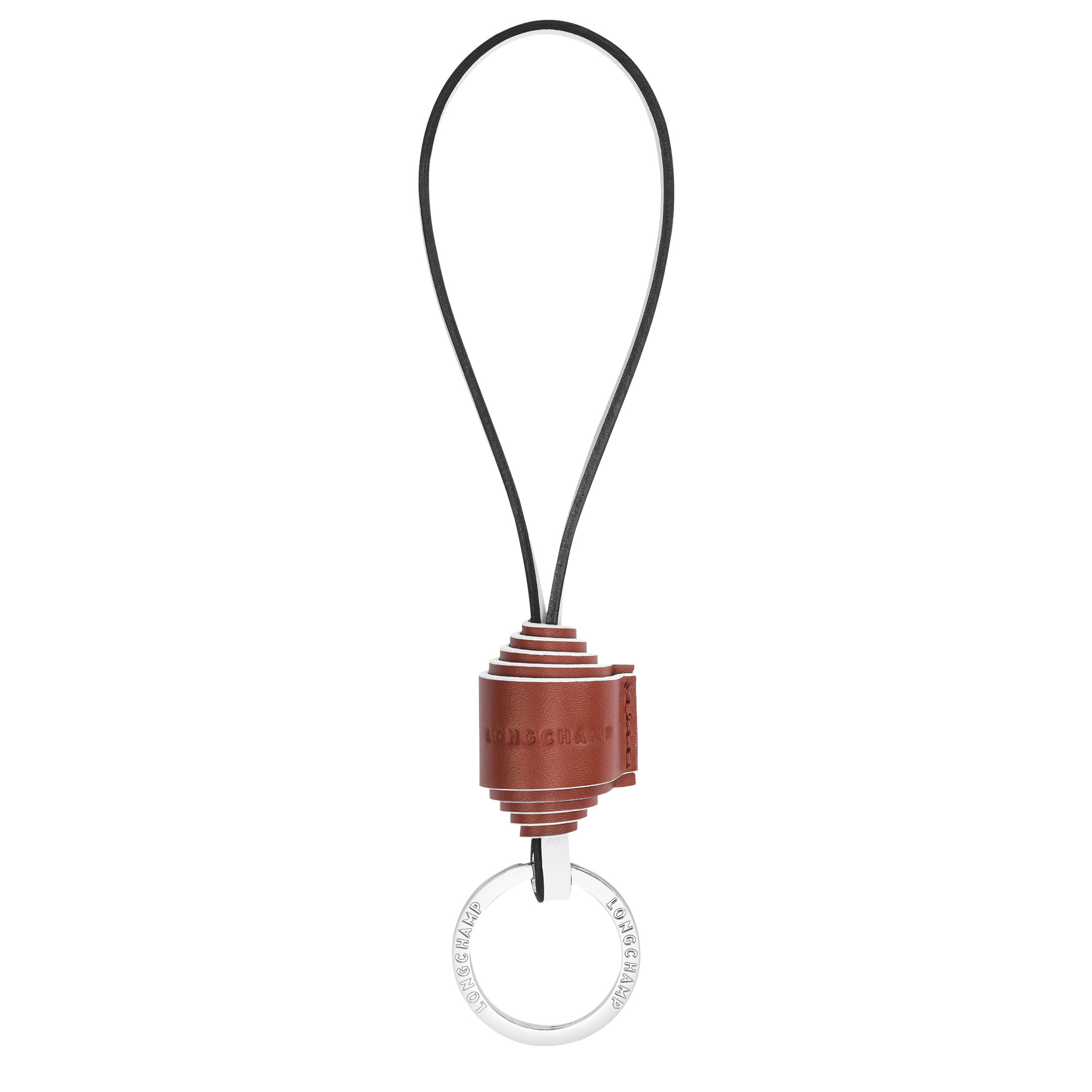 Fall/Winter 2023 Collection Key rings Mahogany/White - Leather - 1