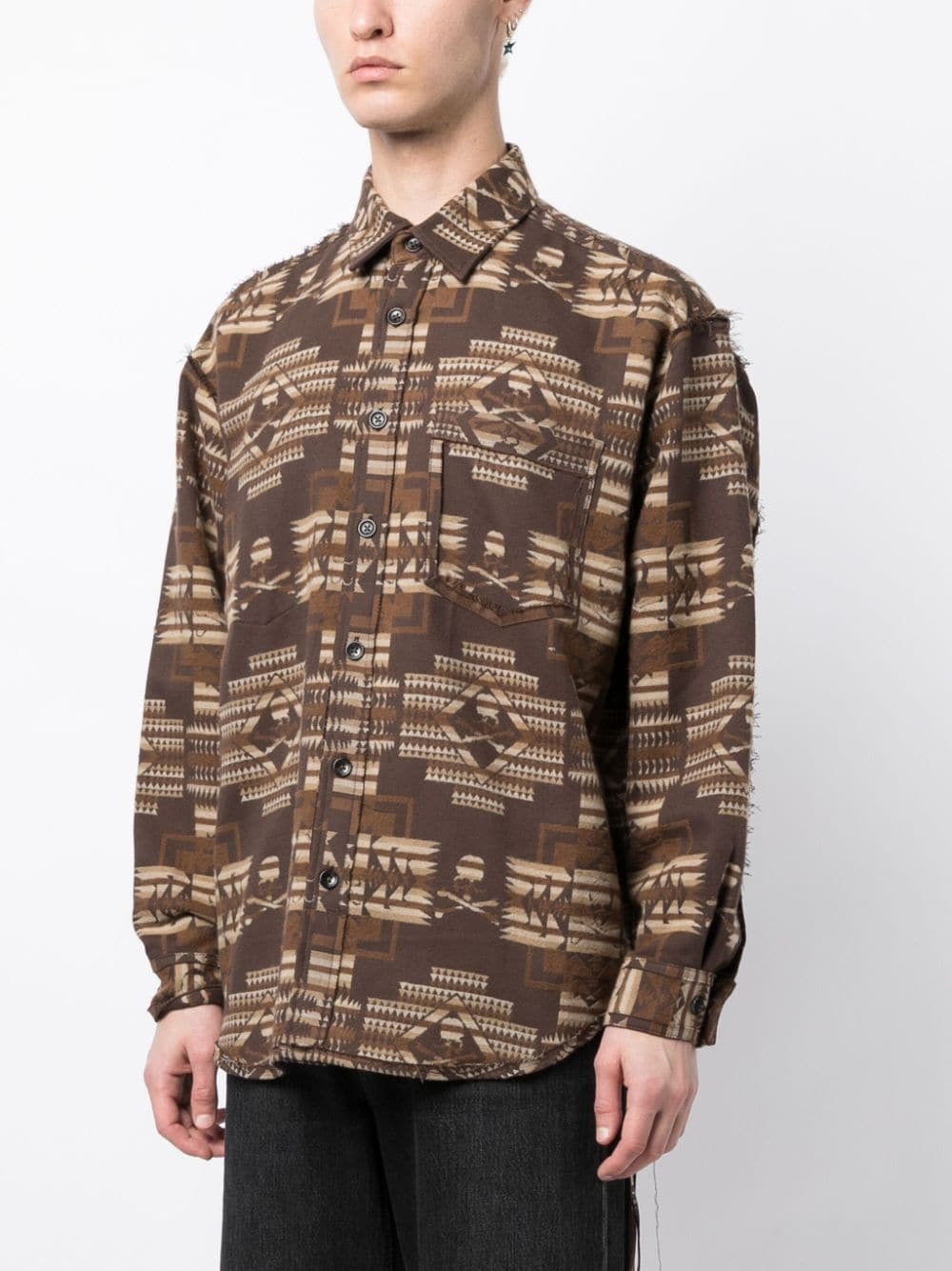 Chimayo jacquard cotton shirt - 3