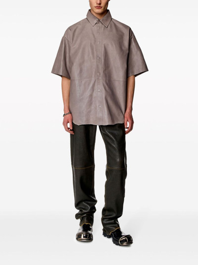 Diesel S-EMIN-LTH leather shirt outlook