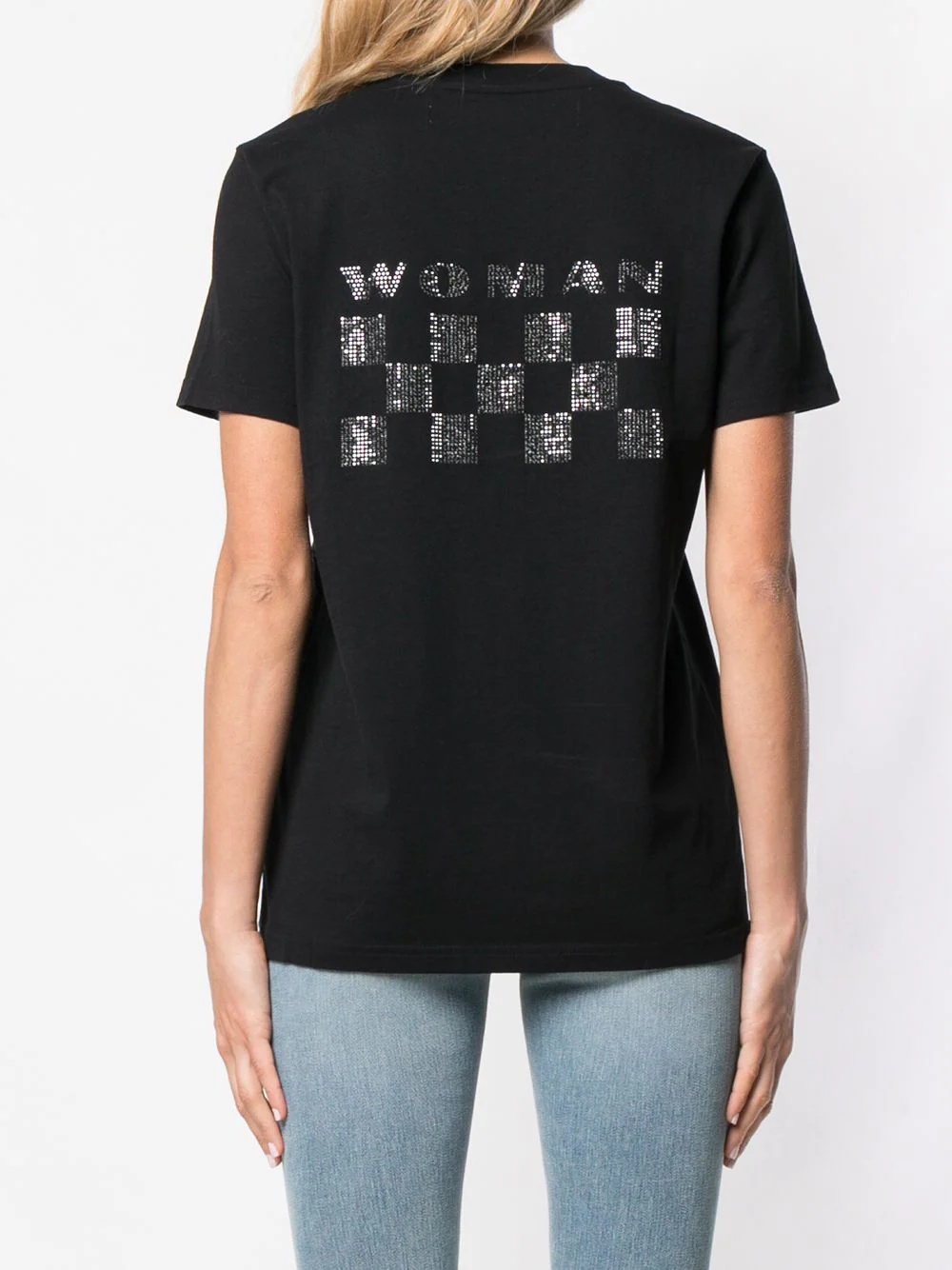 embellished logo print T-shirt - 4