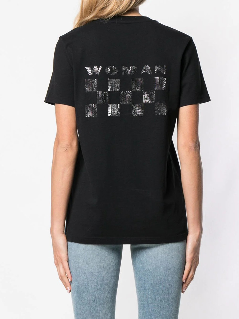 embellished logo print T-shirt 4