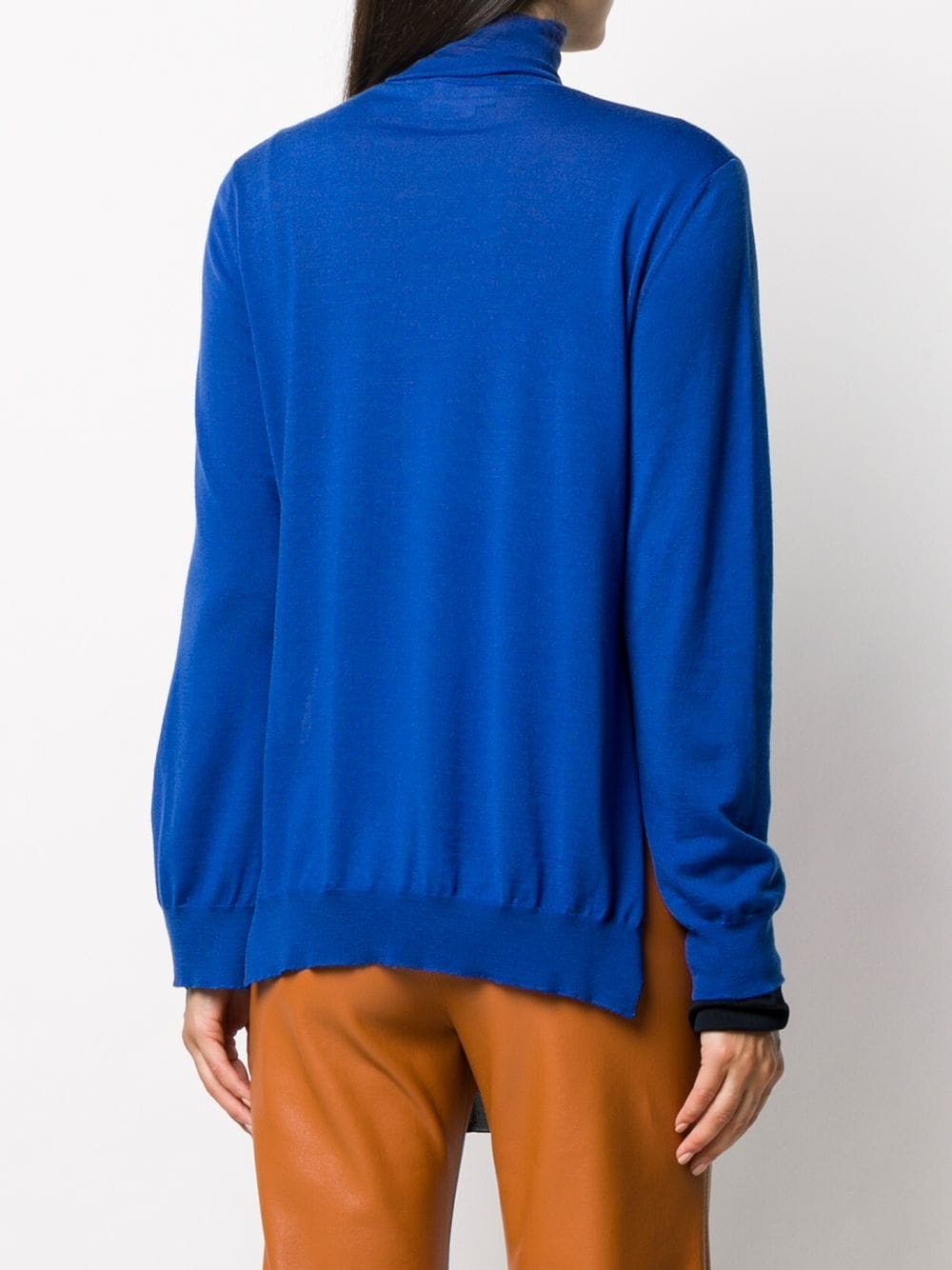 roll-neck step-hem jumper - 4