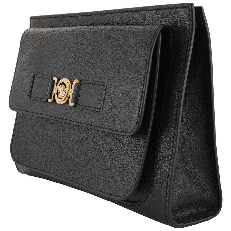 Versace Medusa Plaque Calf Leather Clutch Bag - 2