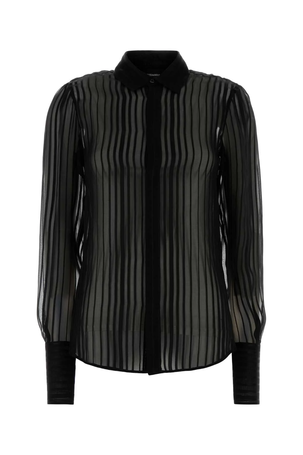 Dsquared Women Black Silk Shirt - 1