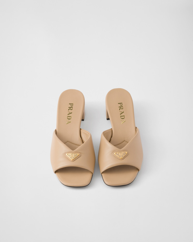 Padded nappa leather sandals 3