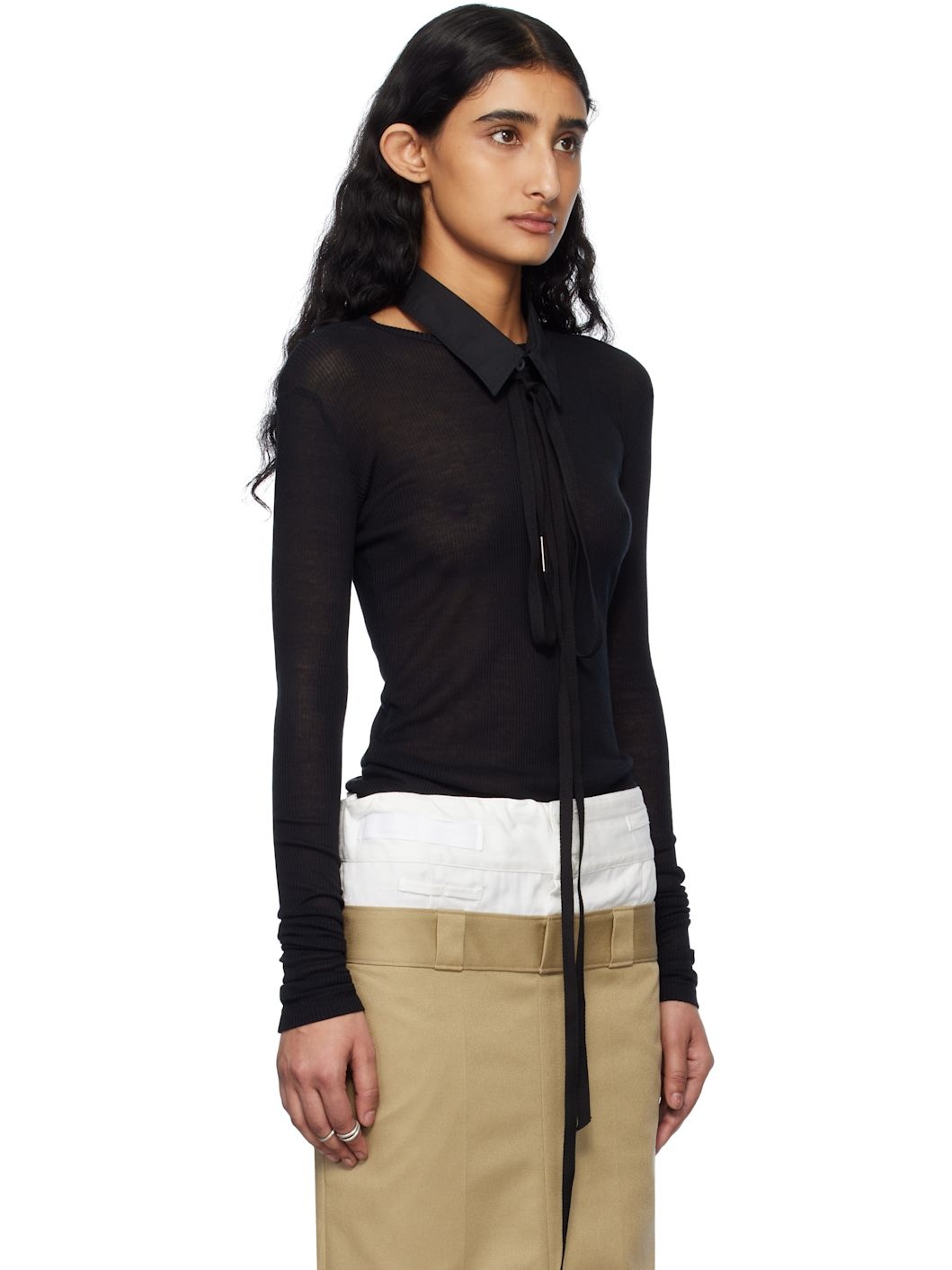 Black Fiene Long Sleeve T-shirt - 2