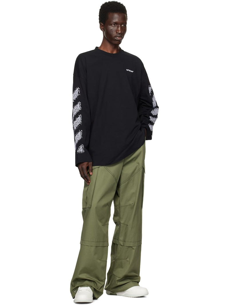 Off-White Black Pixel Diag Skate T-shirt outlook