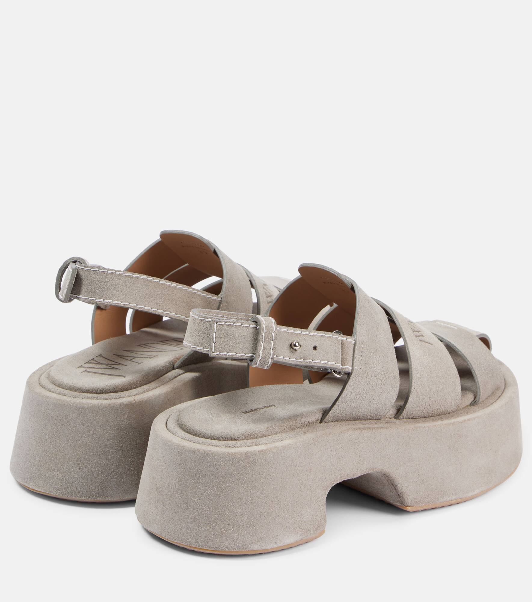 Fisherman leather platform sandals - 2