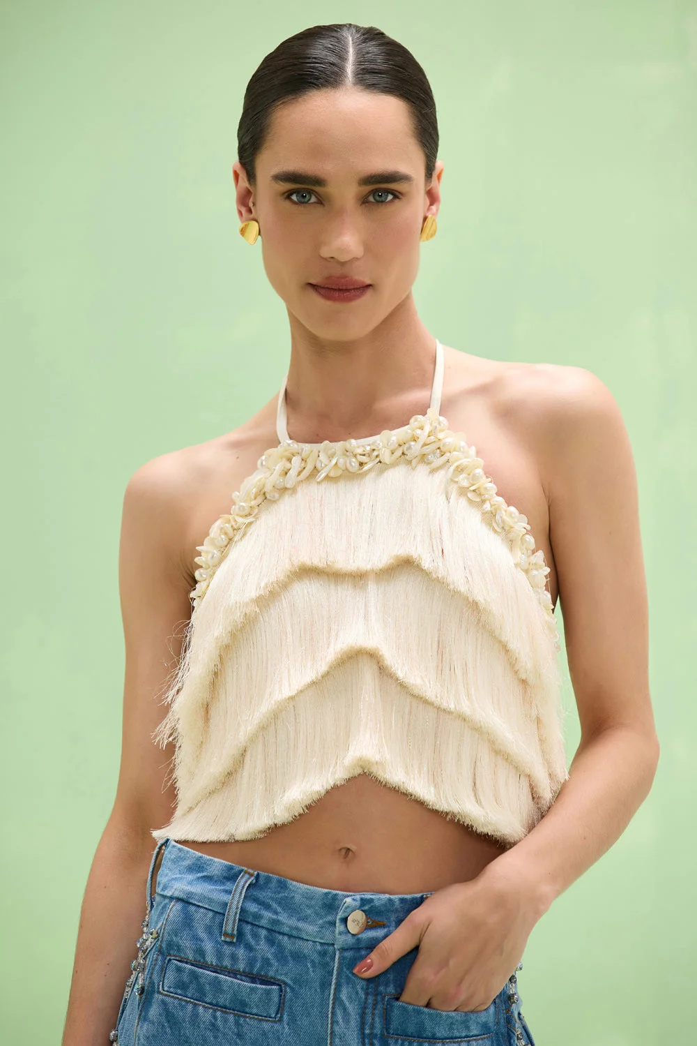 LILA FRINGE TOP - 1