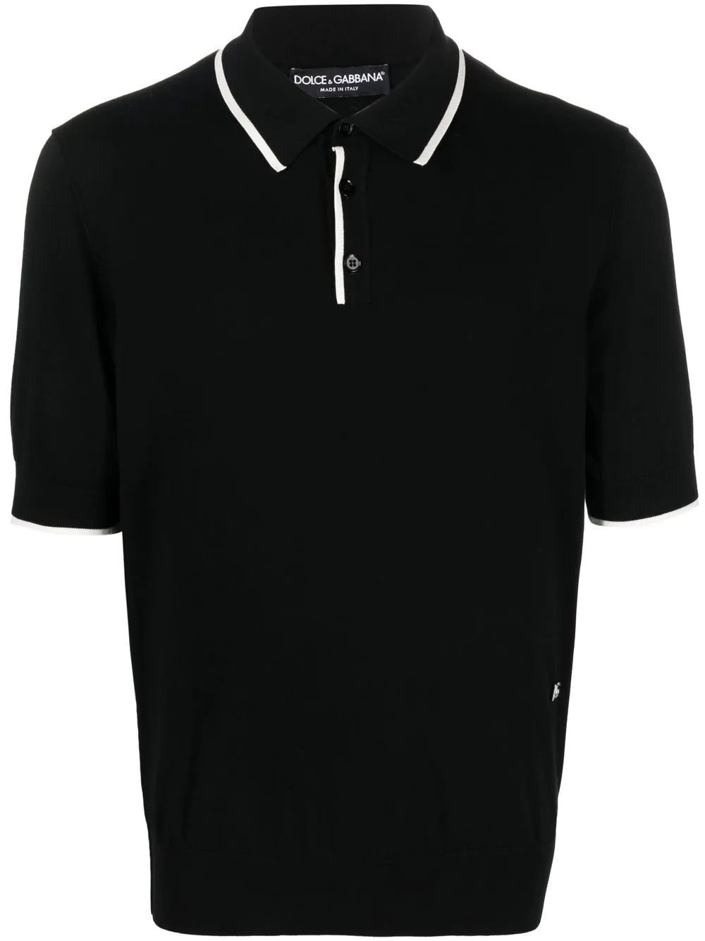 contrast-trim polo shirt - 1