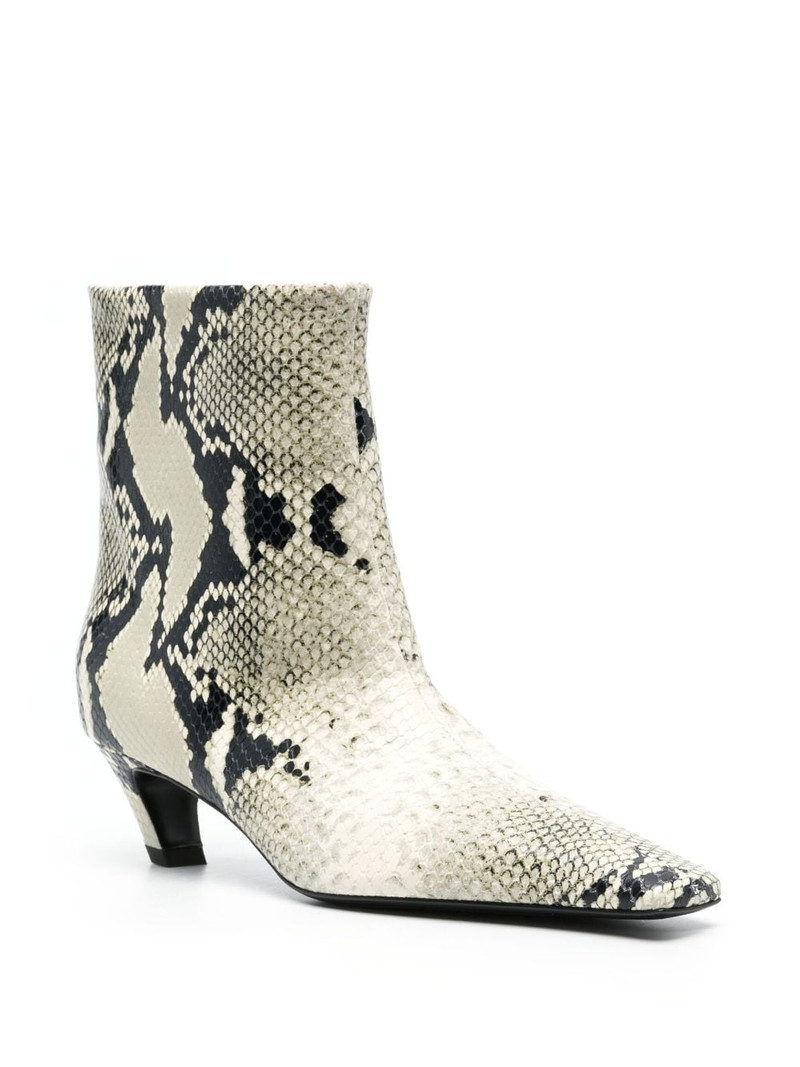 KHAITE Arizona 55mm python-print ankle boots outlook