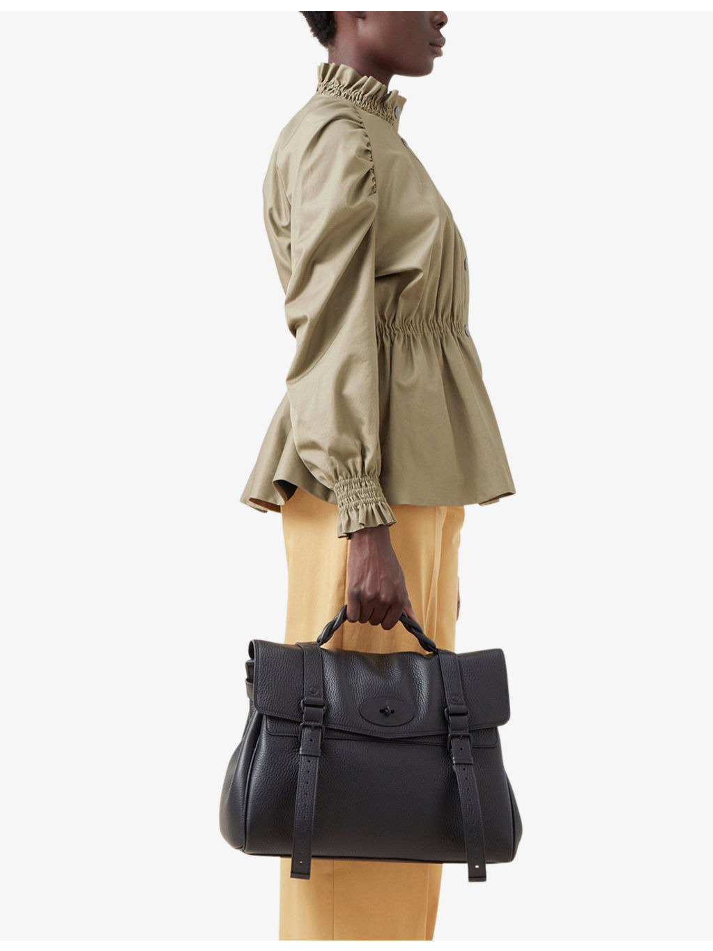Alexa oversized leather satchel bag - 2