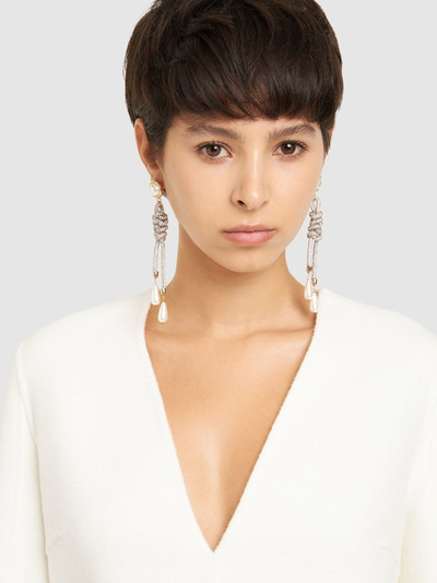 Rosantica Gaia crystal & faux pearl earrings outlook