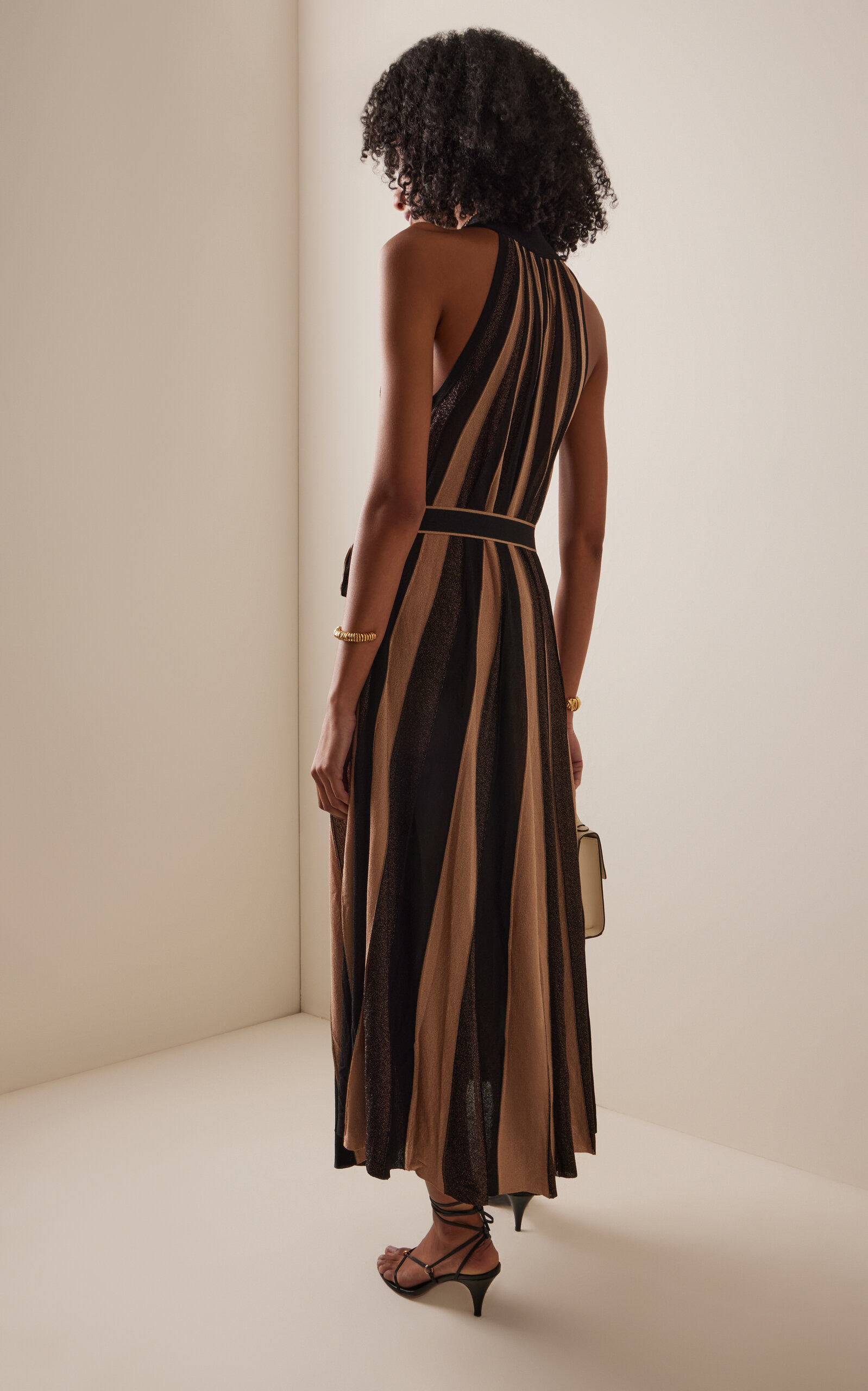 Hypnotic Metallic-Striped Knit Midi Dress multi - 4